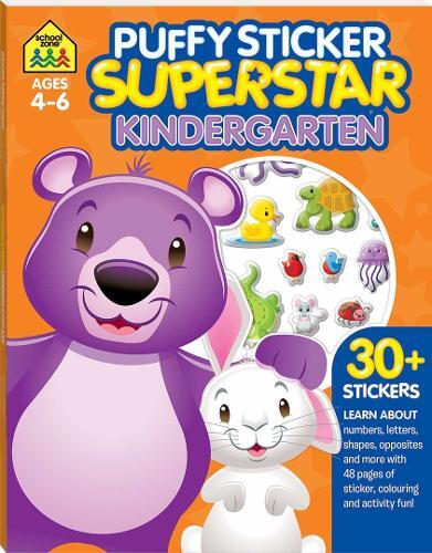 School Zone Puffy Sticker Superstar - Kindergarten | Hinkler Books
