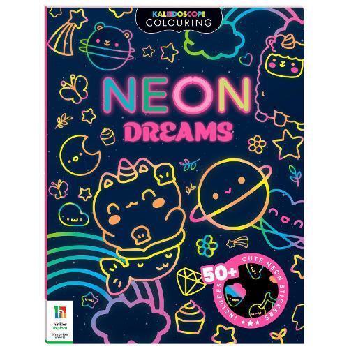 Kaleidoscope Sticker Colouring Neon Dreams | Hinkler Books