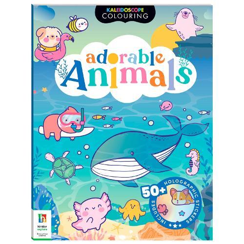Kaleidoscope Sticker Colouring Adorable Animals | Hinkler Books