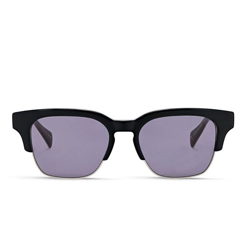 AllSaints Logo Square Sunglasses - Black / Grey (192079001)