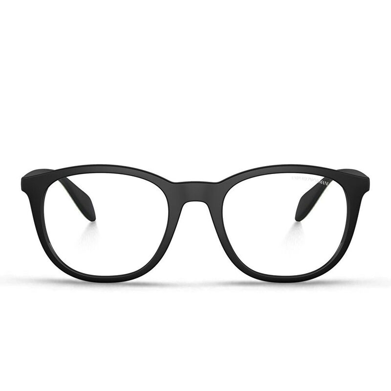Emporio Armani Round Eyeglasses - Black (190226001)
