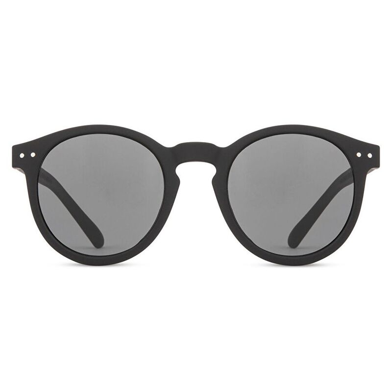IZIPIZI Logo Unisex Round Sunglasses - Black / Grey (192732001)