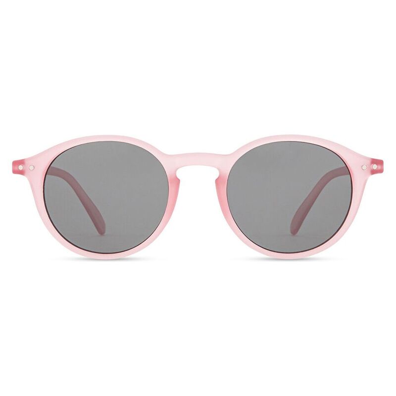 IZIPIZI Logo Unisex Round Sunglasses - Pink / Grey (192729006)