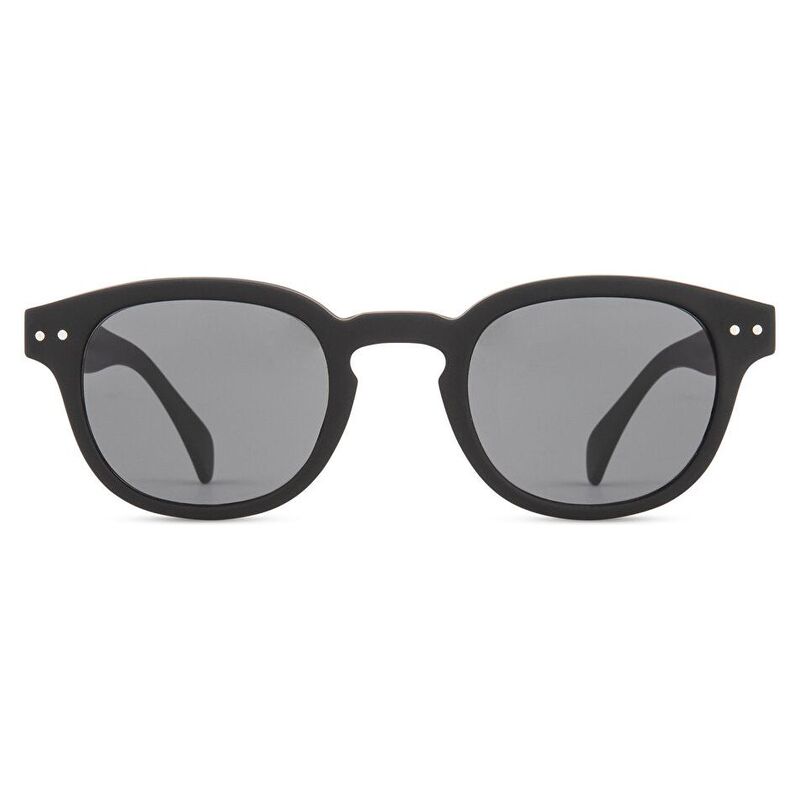 IZIPIZI Logo Unisex Square Sunglasses - Black / Grey (192734002)
