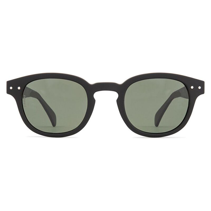 IZIPIZI Logo Unisex Square Sunglasses - Black / Green (192734001)