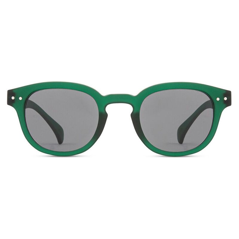 IZIPIZI Logo Unisex Square Sunglasses - Green / Grey (192734005)