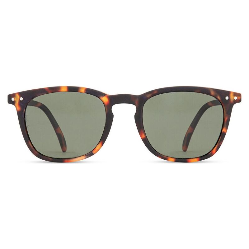 IZIPIZI Logo Unisex Square Sunglasses - Tortoise / Green (192735001)