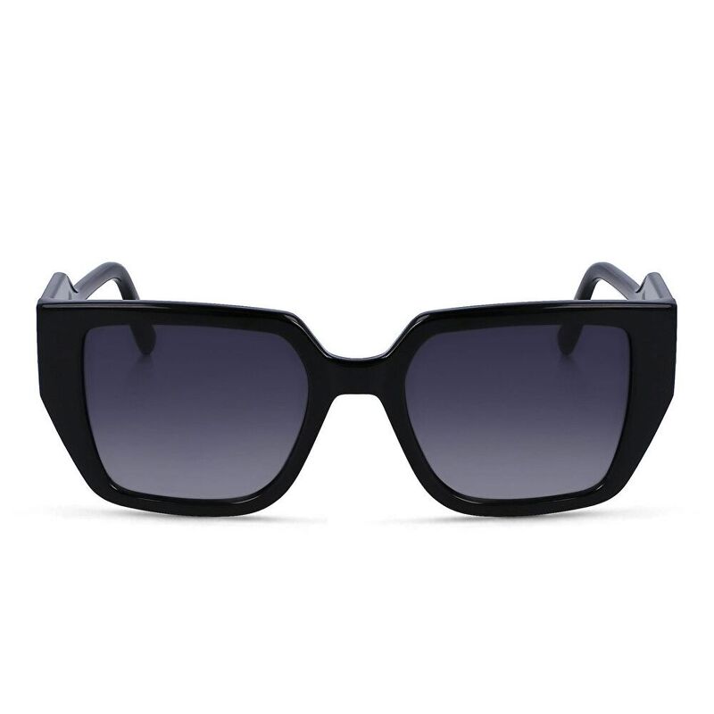 Lagerfeld Rectangle Sunglasses - Black / Gradient Grey (184076001)