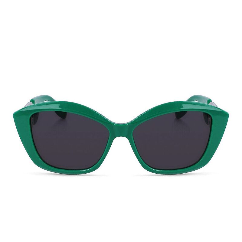 Lagerfeld Rectangle Sunglasses - Green / Grey (184078003)
