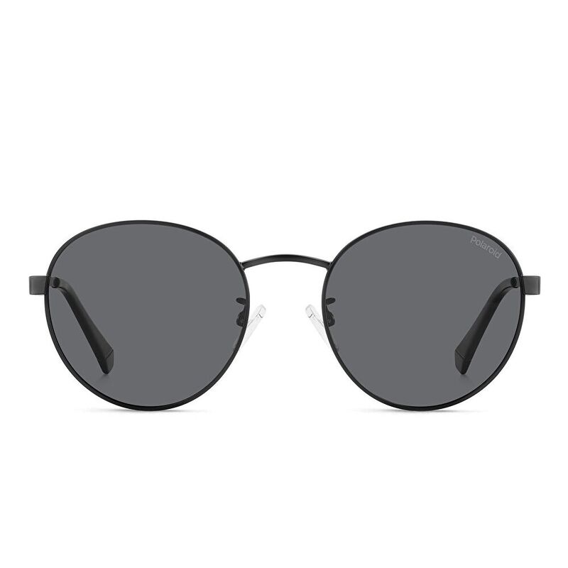 Polaroid Unisex Round Sunglasses - Black / Grey (186042001)