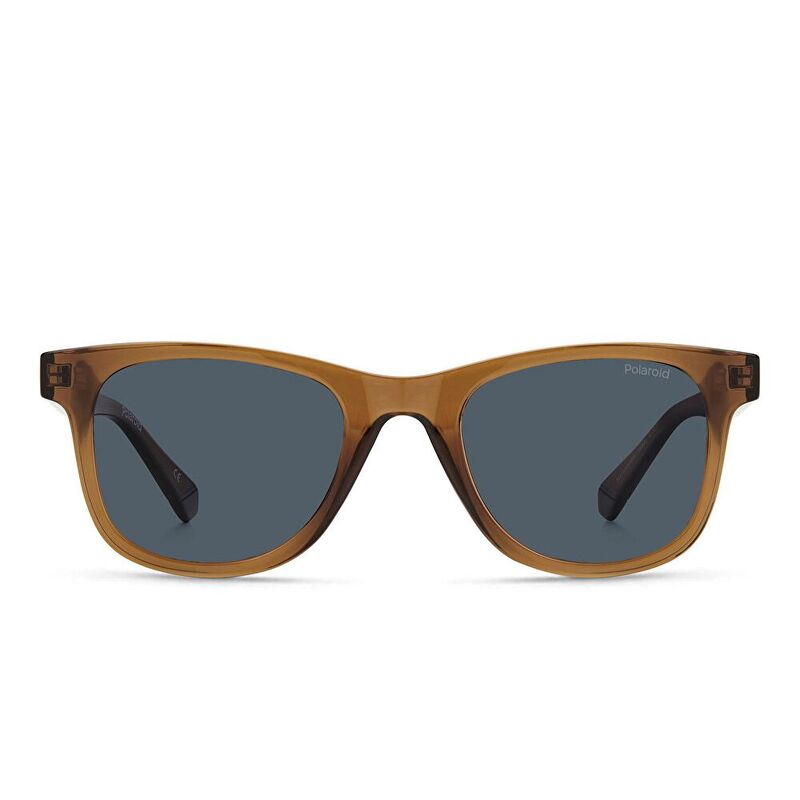 Polaroid Square Sunglasses - Brown / Blue Polarized (182827001)