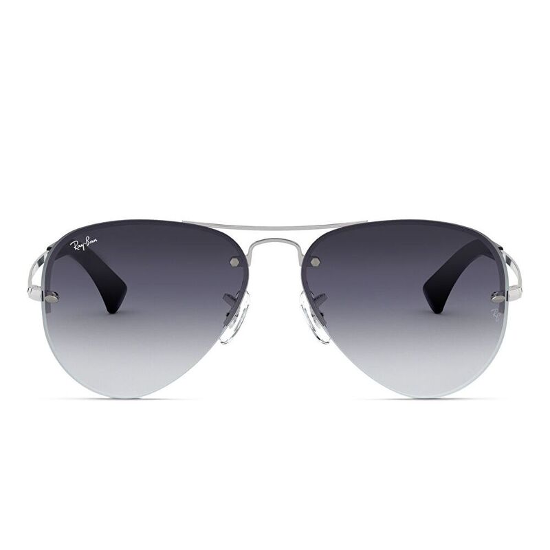 Ray-Ban Unisex Rimless Aviator Sunglasses - Silver / Grey (58330008)