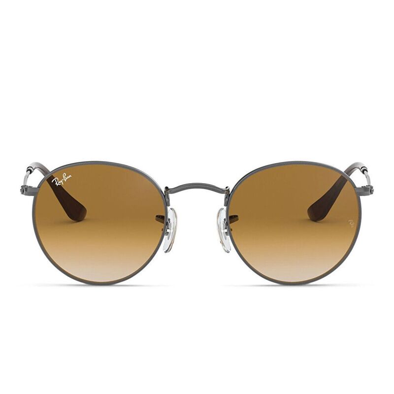 Ray-Ban Round Sunglasses - Gunmetal / Clear Gradient Brown (111429015)