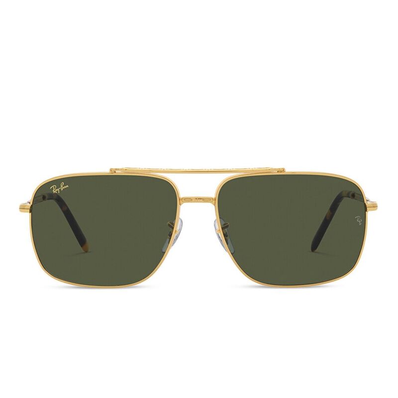Ray-Ban Unisex Square Sunglasses - Gold / Green (185831005)