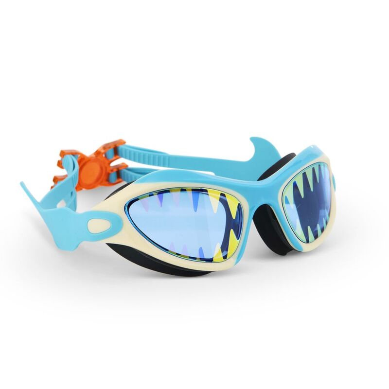 Bling2O Shark Tooth White Megamouth Kids Swim Goggles