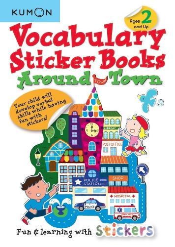 Vocabulary Sticker Books Around Town | Kumon Publishing