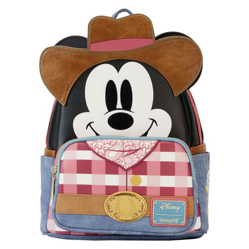 Loungefly Leather Disney Western Mickey Mouse Cosplay Mini Backpack