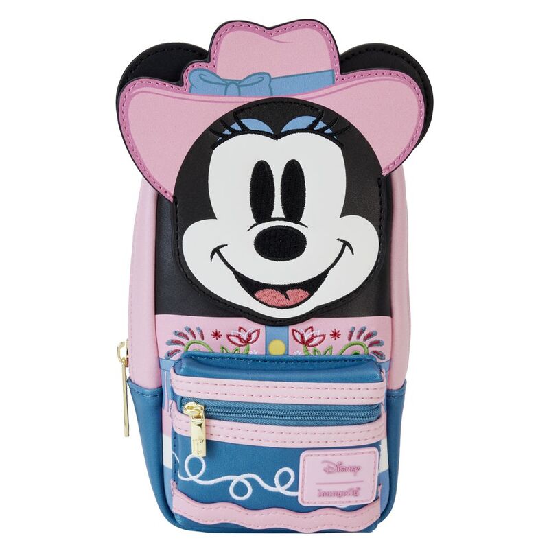 Loungefly Stationery Disney Western Minnie Mini Backpack-Shaped Pencil Case