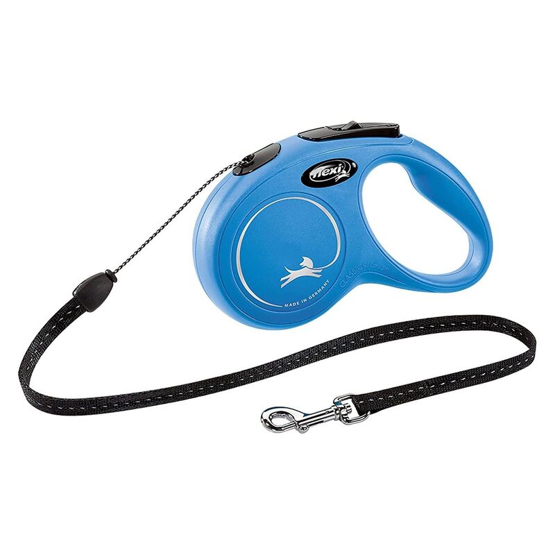 Flexi New Classic S Tape Cat/Dog Leash 5M - Blue