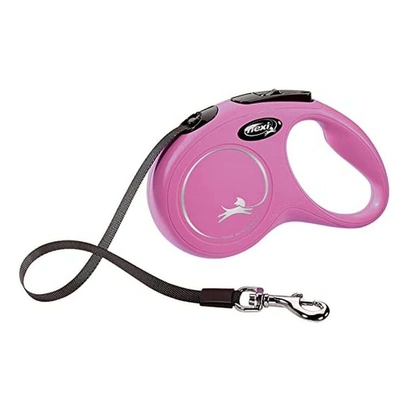 Flexi New Classic S Tape Cat/Dog Leash 5M - Pink