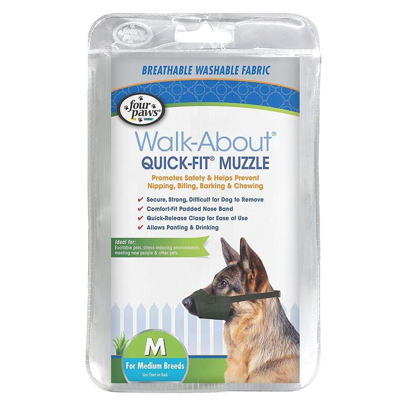 Four Paws Quick-Fit Muzzle for Dogs - Medium / Size 3
