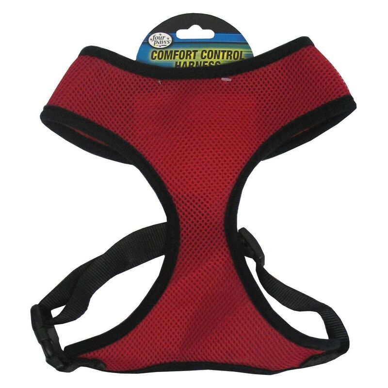 Four Paws Comfort Control Pet Harness - Red (Medium 12/CS)