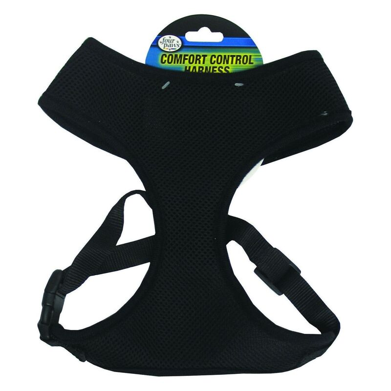 Four Paws Comfort Control Pet Harness - Black (XL 12/CS)