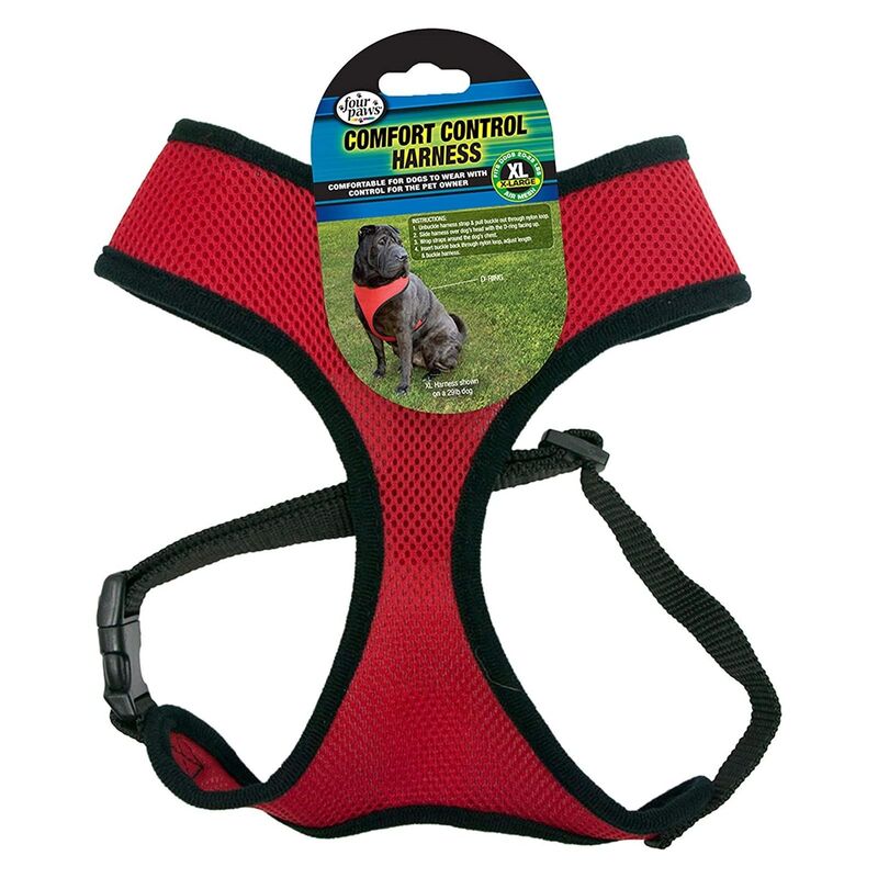 Four Paws Comfort Control Pet Harness - Red (XL 12/CS)
