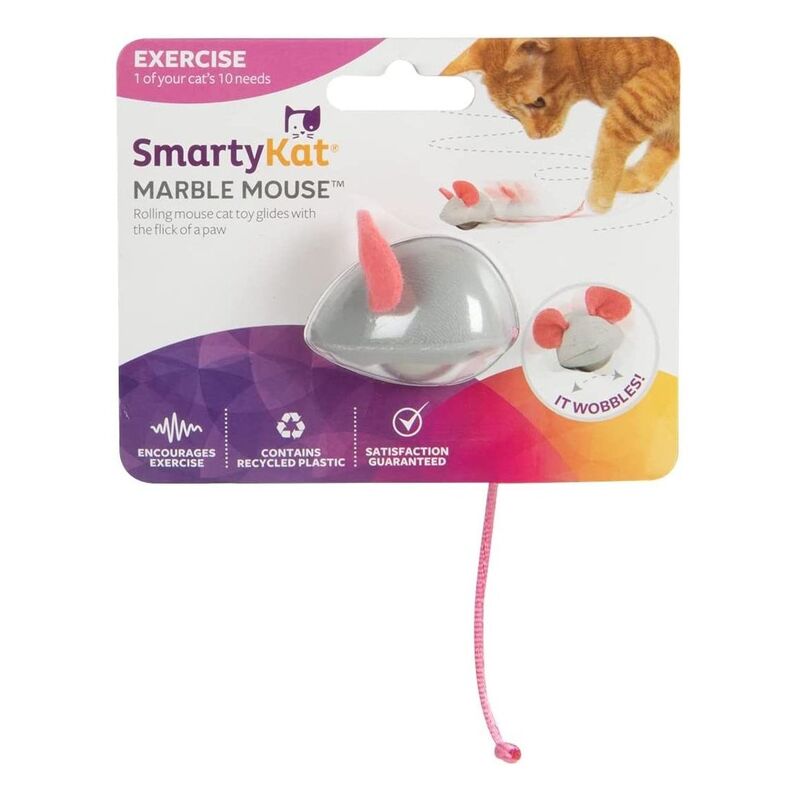 Smartykat Marble Mouse Rolling Ball Cat Toy