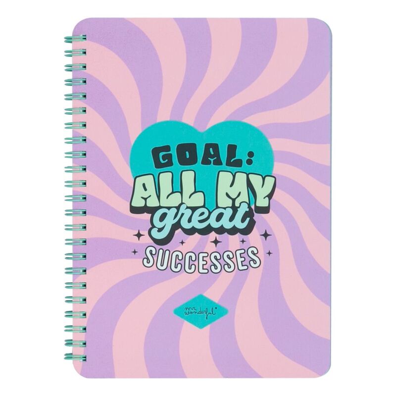 Mr. Wonderful A5 Notebook - Goal: All My Great Successes