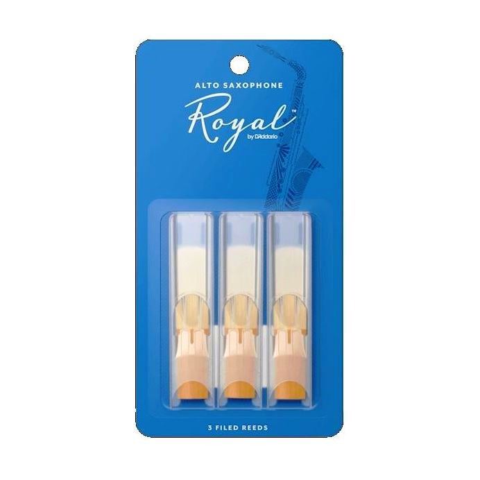 Rico by D'Addario Royal Alto Saxophone Reeds - Strength 2 - Box Of 3 Pieces