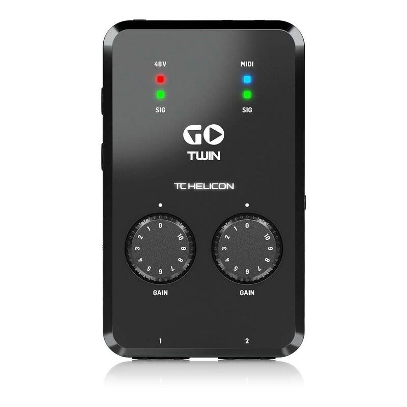 TC-Helicon GO TWIN 2-channel Audio/MIDI Interface for Mobile Devices