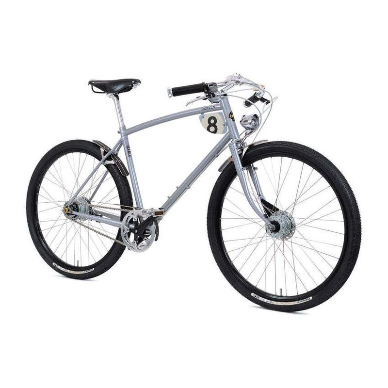 Pashley Men's Bike Morgan 8 Pearl Grey (Size L) 27.5"