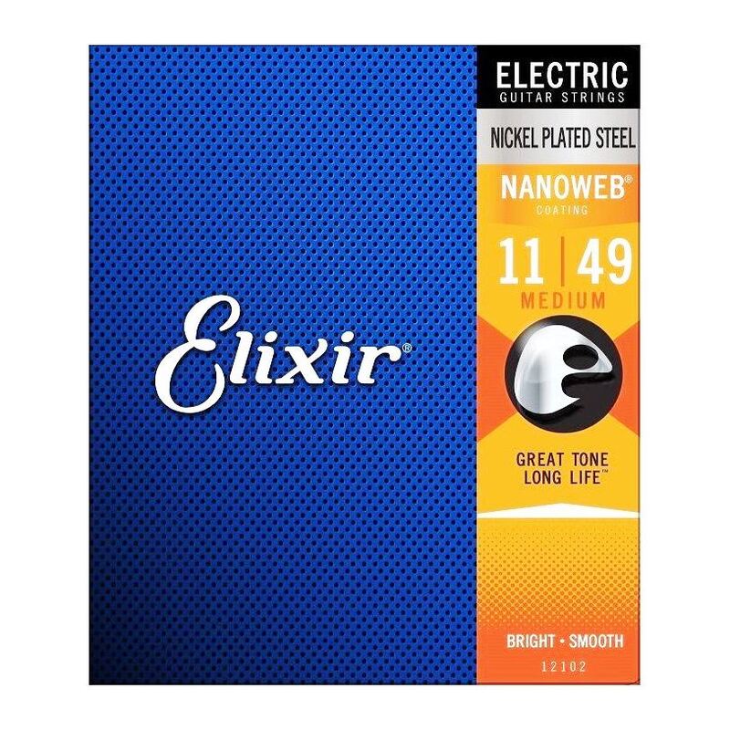 Elixir Nanoweb Electric Guitar Strings Meduim