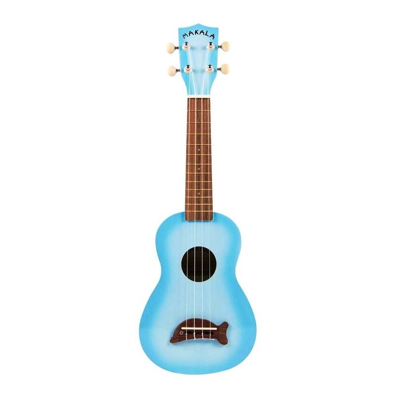 Makala Dolphin Series Soprano Ukulele - Light Blue Burst