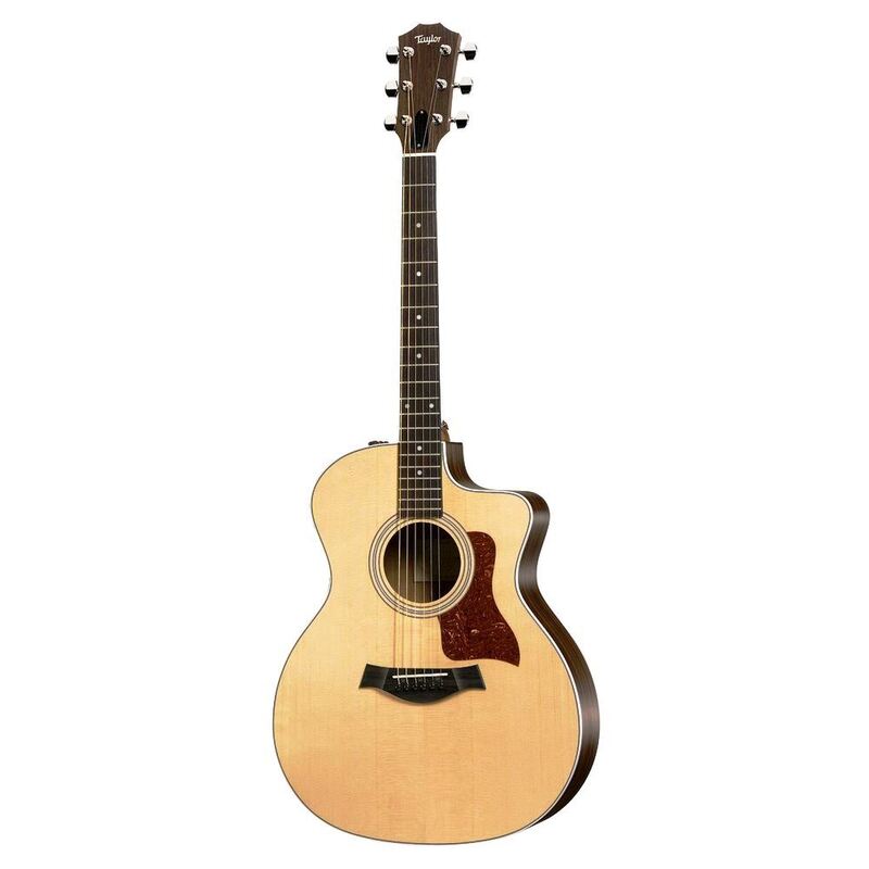 Taylor 214ce Grand Auditorium Spruce Walnut Acoustic Electric Guitar Cutaway - Natural - Includes Taylor Gig Bag