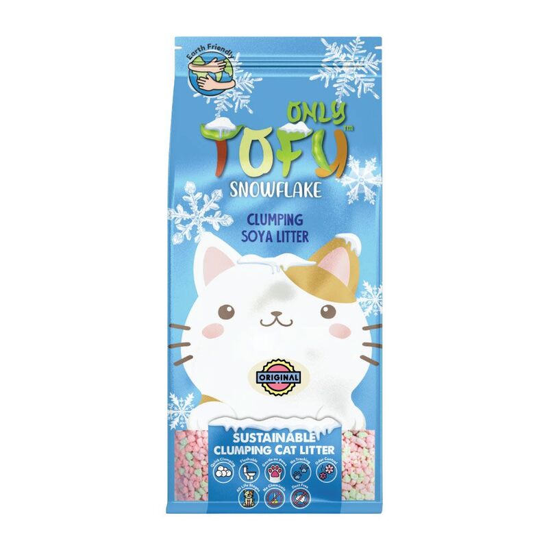 NutraPet Tofu Snowflake Clumping Cat Litter Original - 7 Liters