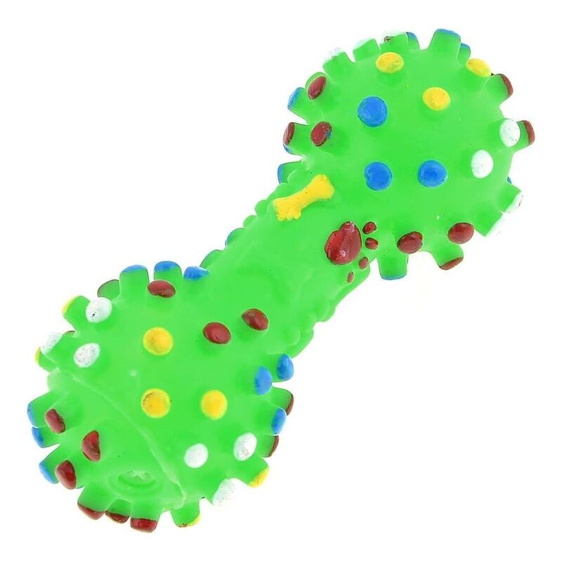 Nutrapet Crinkle Dog Toy Spike Bell - Multicolor (Includes 1)