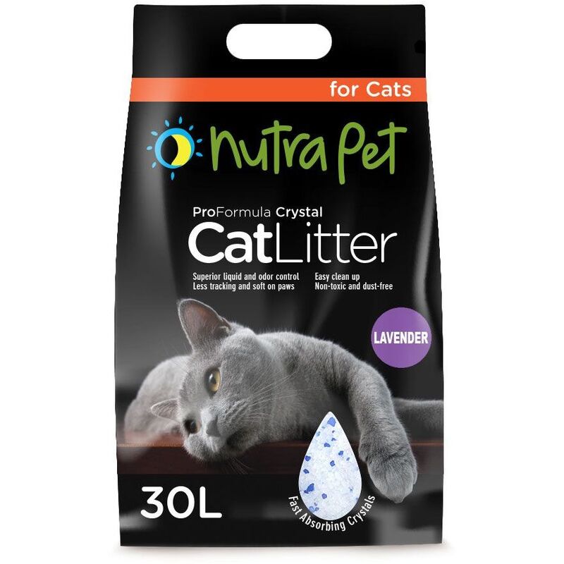 NutraPet Cat Litter Silica Gel 30L Lavender scent