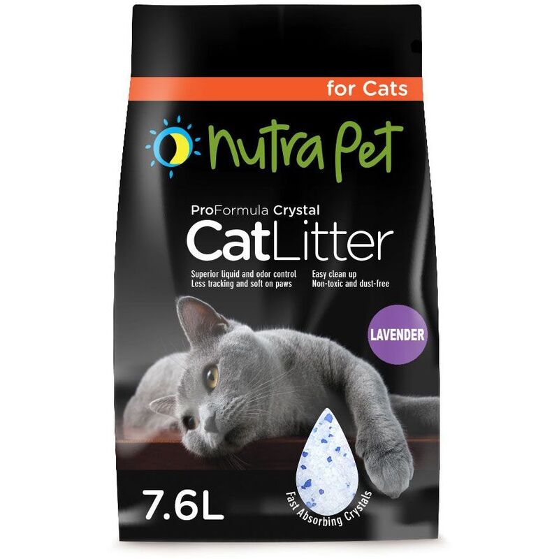 NutraPet Cat Litter Silica Gel 7.6L Lavender scent