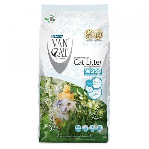 Van Cat White Bentonite Clumping Cat Litter 20 Kg