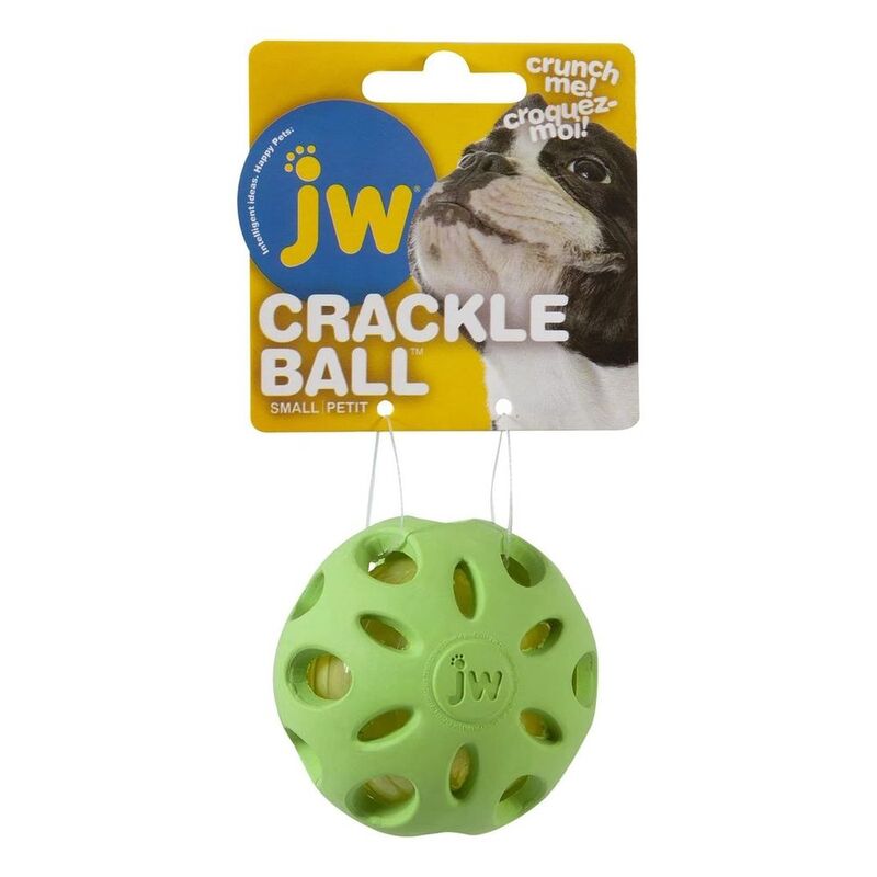 JW Crackle Heads Crackle Ball Small - Multicolor (Includes 1)