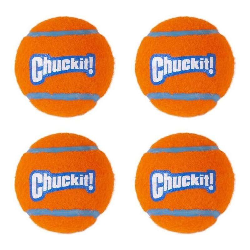 Chuckit! Dog Toy Tennis Ball 4-Pk Medium