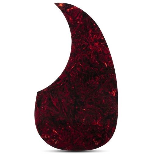 Martin D-28 Styled Pickguard - Red Faux Tortoise - Oversized