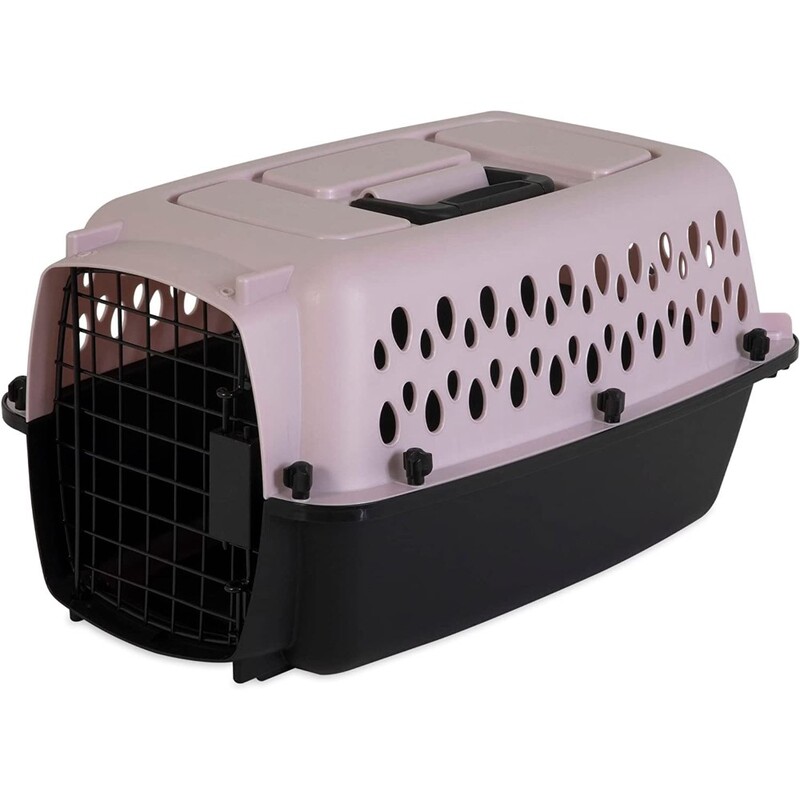 Petmate Vari Kennel Fashion 19Inc Up To 10Lbs - Pearl Breeze & Black