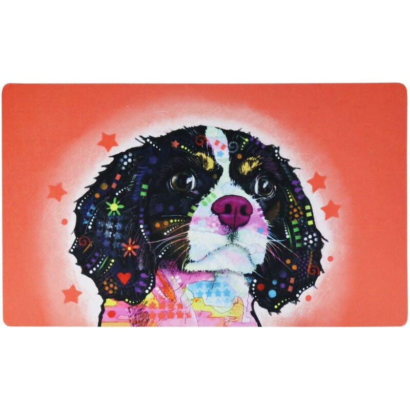 Drymate Dog Bowl Placemat King Charles 12 x 20 inch/30 cm x 50 cm