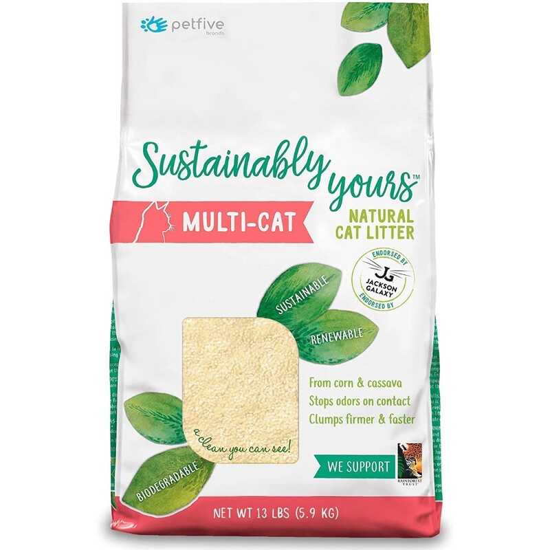 Sustainably Yours Natural Cat Litter - Multi-Cat - 13 Lbs