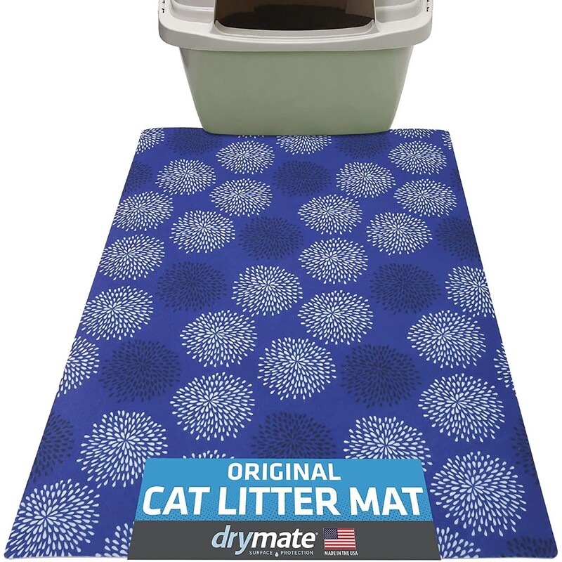 Drymate Cat Litter Mat Good Medicine Blue 8 20 x 28 inch/ 51cm x 71 cm