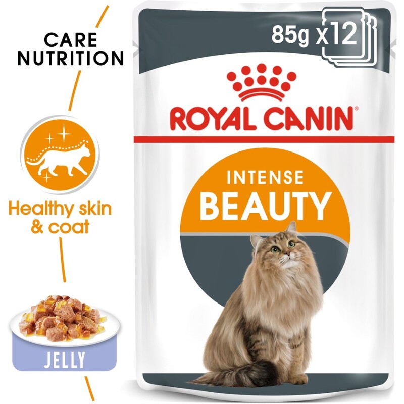 Royal Canin Feline Care Nutrition Intense Beauty Jelly (Wet Food - Pouches)
