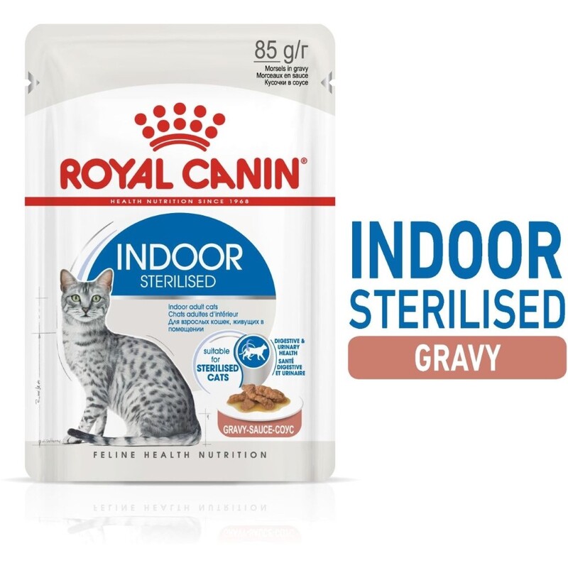 Royal Canin Feline Health Nutrition Indoor (Wet Food - Pouches) x 12